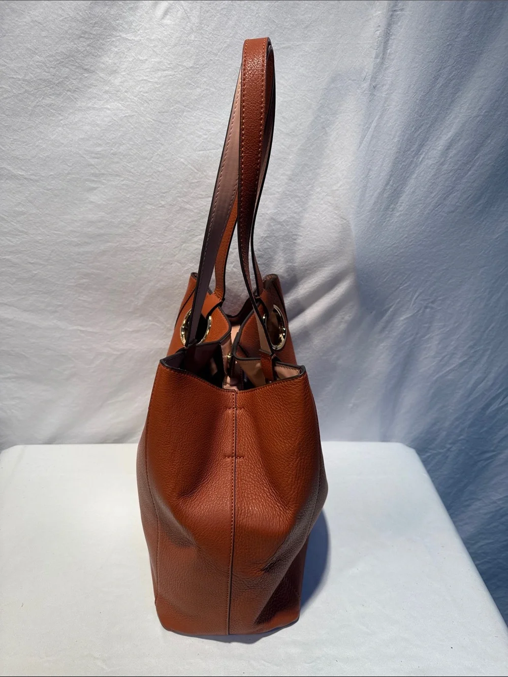 Vince Camuto Cognac Brown Shoulder Tote
